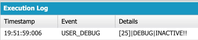 Screenshot for the developer console output the Mapping external system value to a readable enumerator value example.